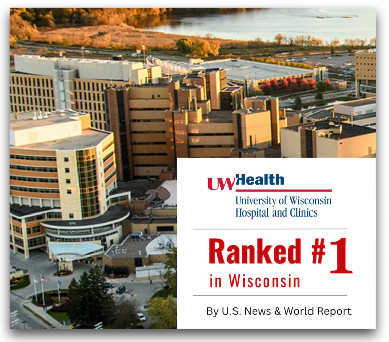 U.S. News Ranks UW Hospitals 1 in Wisconsin for 20232024 Department